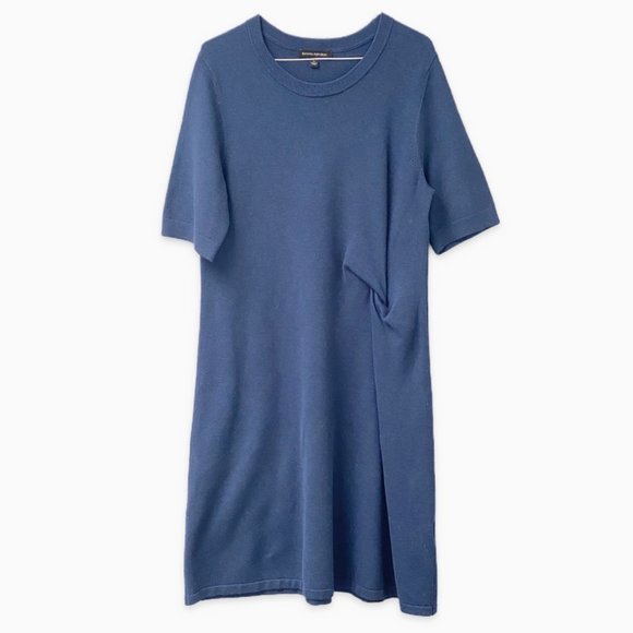 Banana Republic Dresses & Skirts - Banana Republic, Dark Blue Midi Dress, with Waist Scrunch Accent, Size L
